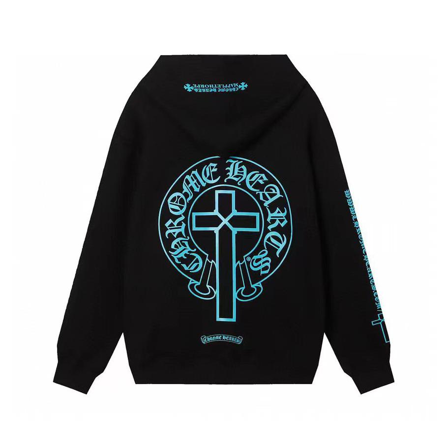 846 CHROME HEARTS Осень-Зима 2026 Новая Классический Стиль Большого Размера Худи с Капюшоном, Подходит для Ношения Парами