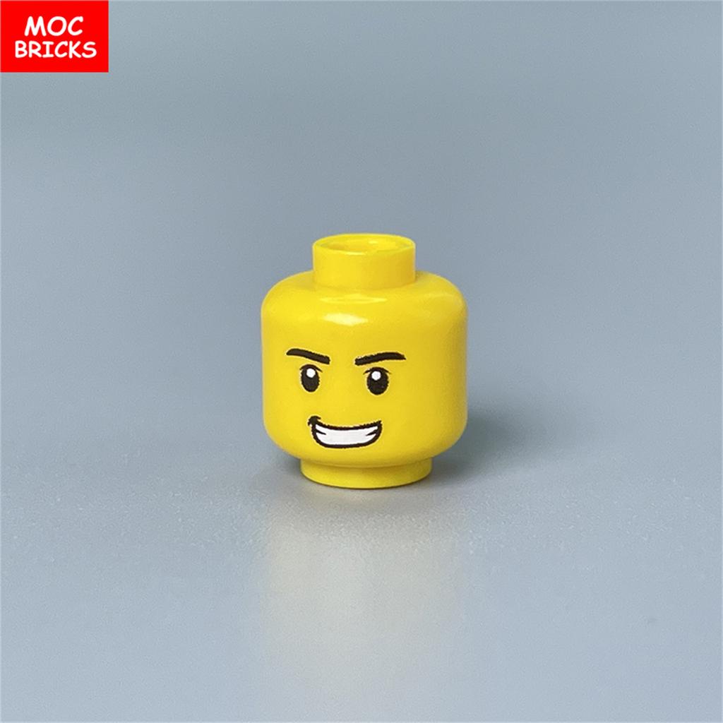 8 шт. Кубики MOC Лицо Голова Фигурка Выражение Лица Часть Обучающие Строительные Кубики Игрушки Идеально Для Детей