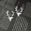 Cute Animal Elk Head Brooch Alloy Lapel Pin Christmas Badge Clothes Accessories Badge Deer Metal Brooch Boys