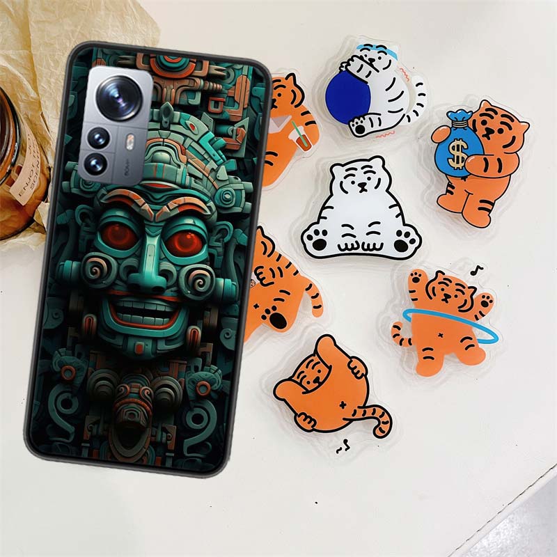 Aztec Maya Stone Phone Case For Xiaomi Poco X7 F6 F5 Pro F7 14 Ultra Mi 15 11 Lite F3 M6 M5S M4 11T 10T Pro Cover Capa