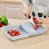 1pcs,  3 In 1 Cutting Board, Plastic Chopping Board With Storage Organizer, Kitchen Gadgets, Kitchen Stuff, Kitchen Accessories, Home Kitchen Item