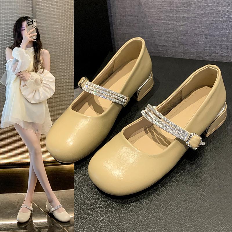 Мода корейская обувь женская обувь оксфорды с коротким носком женские 2024 платье летние кожаные новые удобные туфли Мэри Джейн на плоской подошве женские дерб