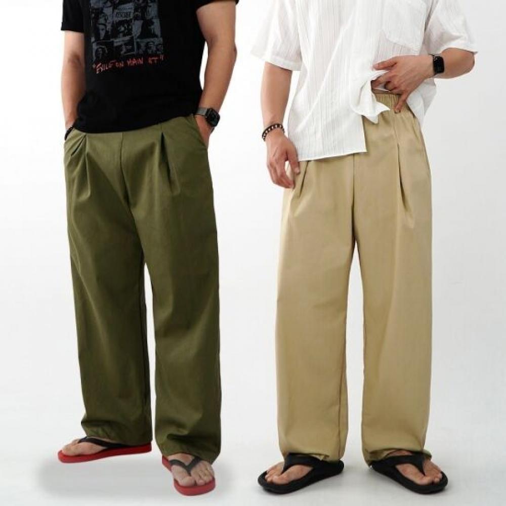 Onl Men S Pin Tuck Linen Wide pantS