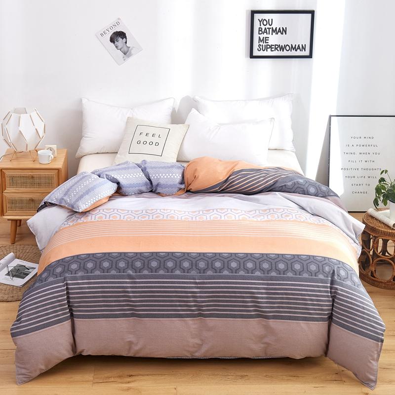 Пододеяльник с абстрактными полосками и волнами, геометрический узор, постельное белье размера «queen-size», 100% хлопок, пододеяльник с застежкой-молнией для детей и взрослых