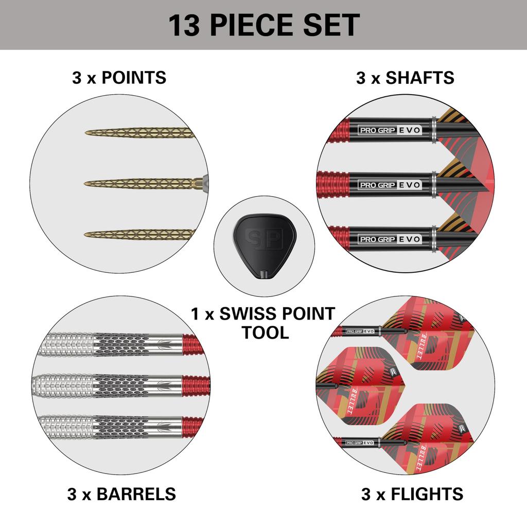 Target Дартс Стивен Бантинг G5 Вольфрамовый набор дротиков со стальным наконечником Swiss Point Дротики 5-го поколения Издание игрока Swiss Point Профессиональный набор дротиков с