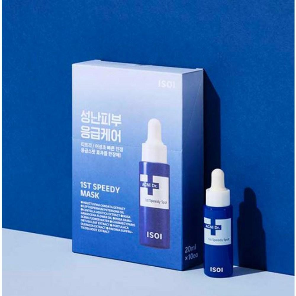 isoi Acne Doctor 1st Emergency Mask 20 мл x 10 шт. + Speedy Gel Cream 7 мл, 1 набор, 1 набор