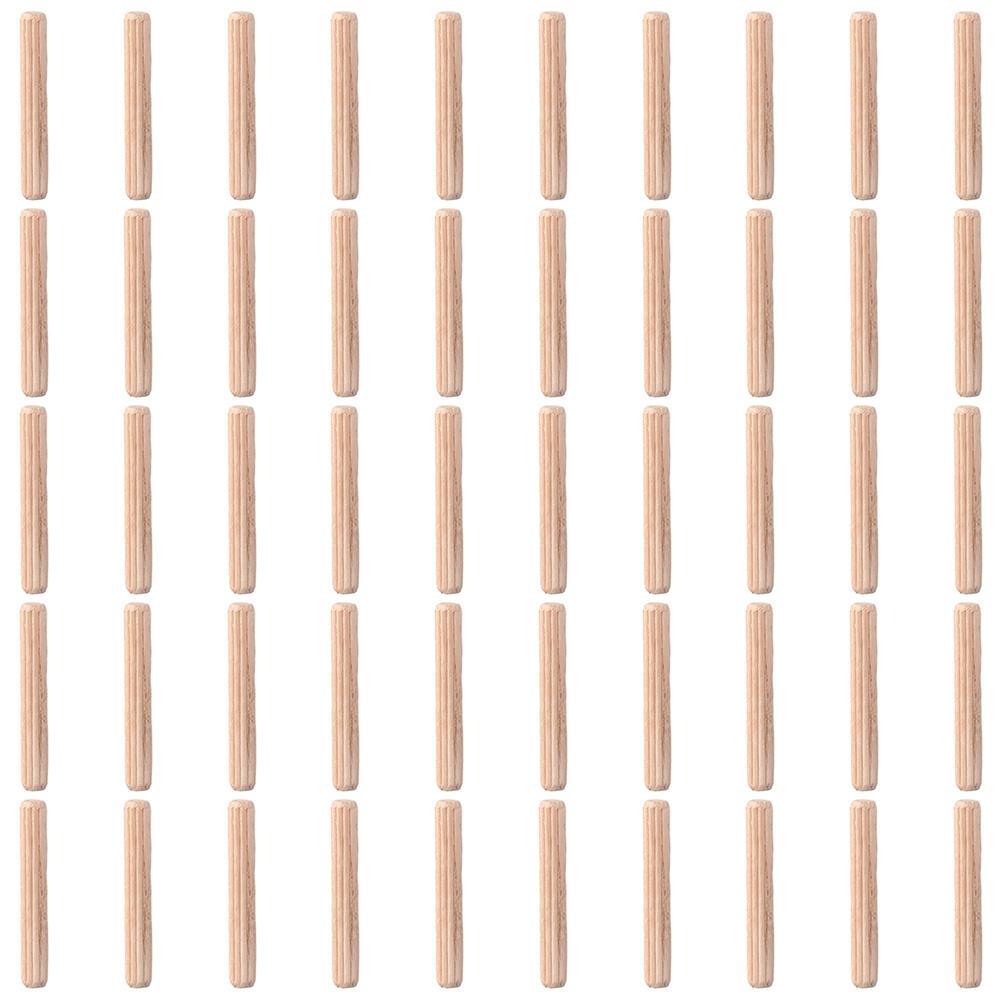 50Pcs 6x30mm 6x40mm 6x50mm Wood Dowel Pins Wooden Crafts Dowel Pegs Smooth Wooden Pegs