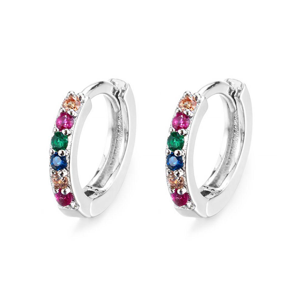 Tragus Daith Conch Snug CZ Ear Piercing Cubic Zirconia Colorful CZ Earrings Zircon Ear Stud