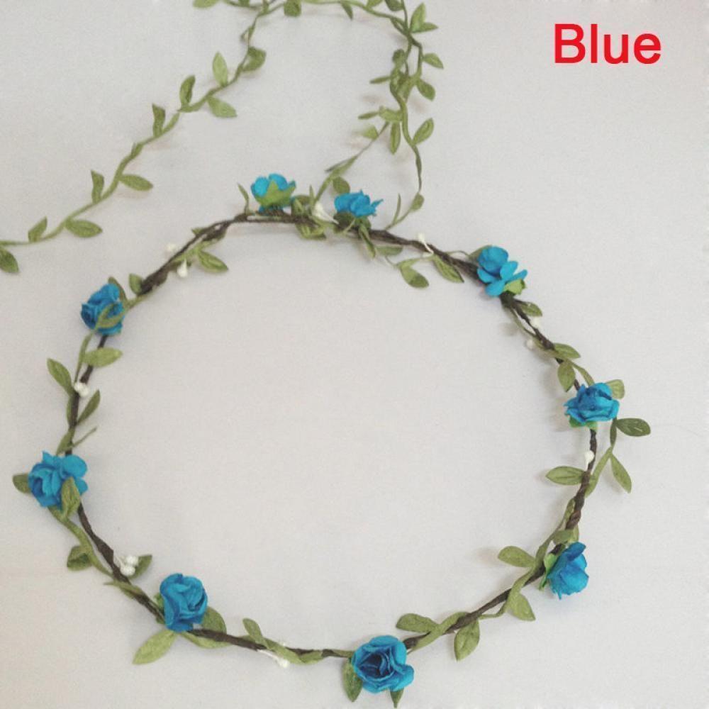 Adjustable Bride Flower Bohemian Garland Bridesmaid Headdress Headbands