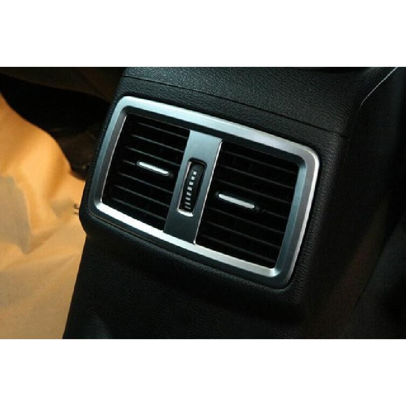 Air Outlet Vent Frame Cover Matte Silver 2016- For BMW X1 F48 Car Rear Seat