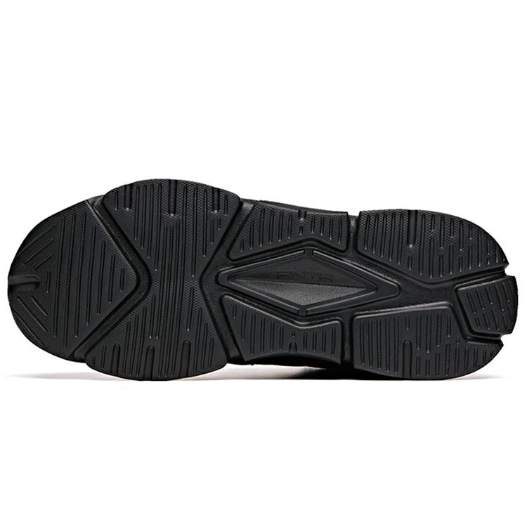 Anta Life Collection Slip Resistant Abrasion Resistant Low top Chunky Sneakers Men's Black Red 912048911-2