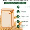 Double-Sided Wheat Straw Cutting Boards for Kitchen Dishwasher Safe Chopping Board with Juice Grooves for Meat Fruits Vegetables