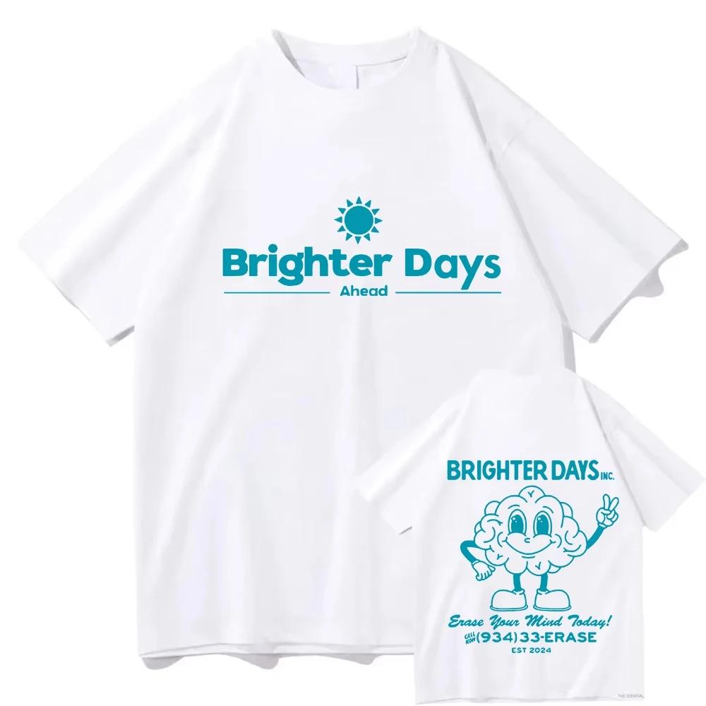 Футболки с графическим принтом Ariana Grande Brighter Days Ahead Мужские Женские Винтажные Высококачественные Хлопковые Футболки Модные Повседневные Топы