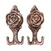 1Pair (С винтами) Европейский стиль крючки для штор украшения дома винтажные настенные подвесные для гостиной спальни одежда