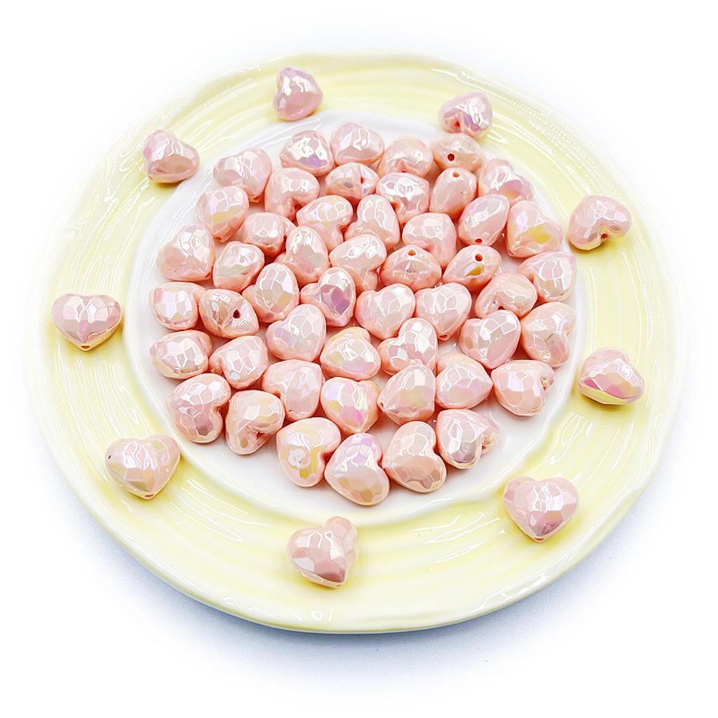 Креативные украшения, аксессуары, мобильный телефон, цепочка, материал, любовь, прямое отверстие, свободные бусины, граненая поверхность, звездное небо, светящиеся макароны, 5 шт., УФ-покрытие, сделай сам