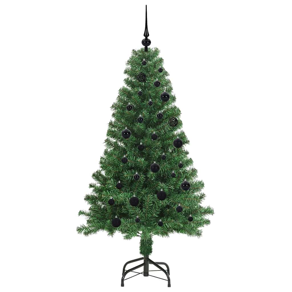 Artificial Christmas Tree with 150 LEDs and Stand Green 150 cm