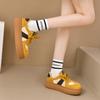 2025 Spring New Versatile Fashion Casual Shoes Korean Version of Color Matching Delicate Moral Training Shoes Trendy Board Shoes Women's Muffin Shoes