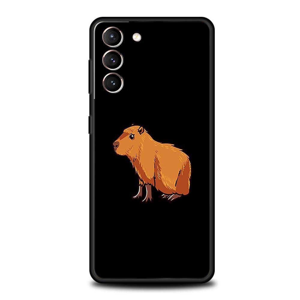 Милый мультяшный чехол для телефона Capybara для Samsung Galaxy S23 Ultra S22 S21 S20 FE 5G S10 S10E S9 S8 Plus Note 20 мягкий чехол-бампер