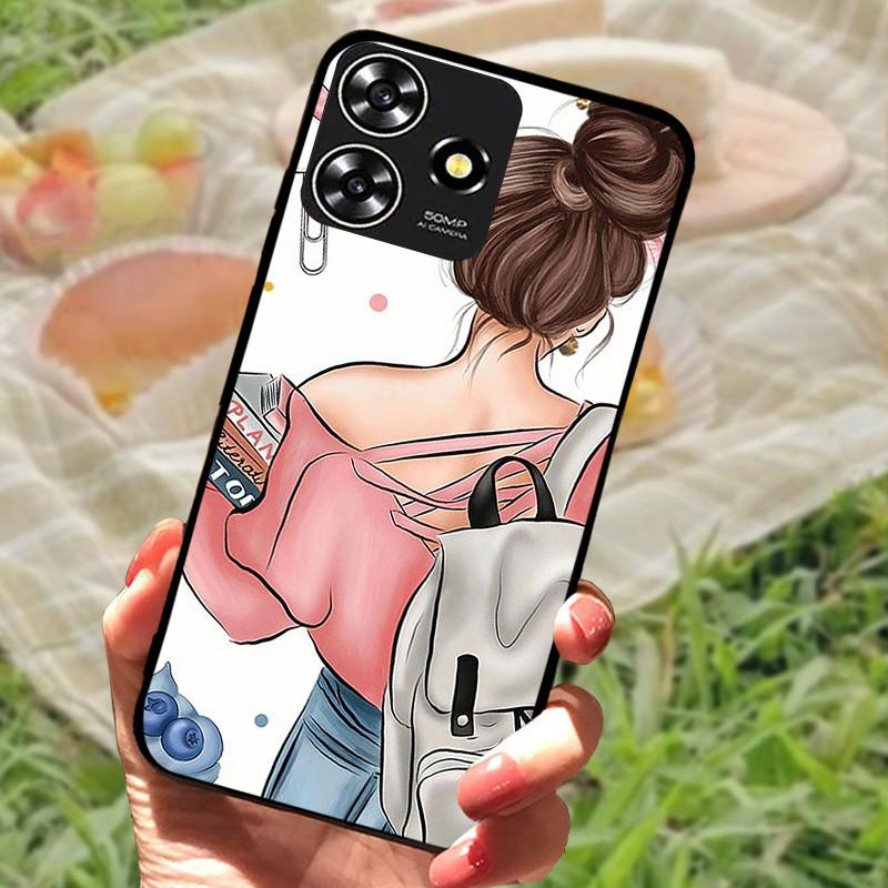 Для ZTE Blade V50 Умный Чехол-Крышка Силиконовый Мягкий Мраморный Черный Бампер Funda Coque для ZTE V50 Дизайн 4G Защитный V50Smart