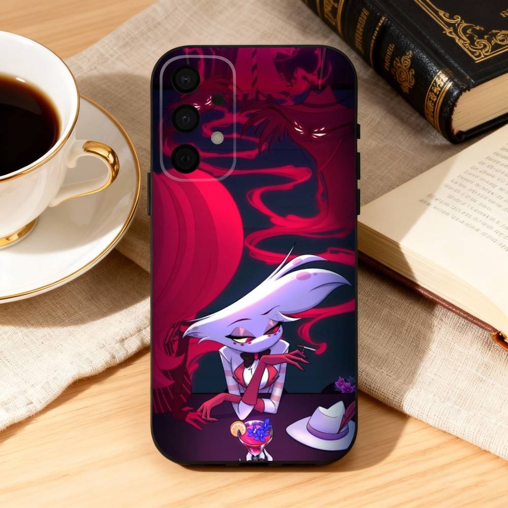 Чехол для телефона A-Angel D-DustS H-Hazbin H-Hotel для Samsung Galaxy A73,A72,A71,A70,A53,A52,A51, Мягкий силиконовый черный чехол