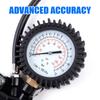 0-170Psi Tire Pressure Gauge, Oil-filled Tire Gauge, Shockproof, Accurate Vehicle Tester Inflation Monitoring, EU/US/JP Adapters