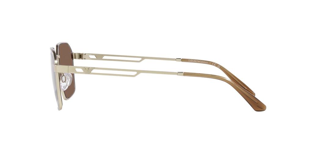 Солнцезащитные очки EA2140 МАТОВЫЙ СВЕТЛО-ЗОЛОТОЙ КОРИЧНЕВЫЙ Линза 57 [Emporio Armani] Оправа/ТЕМНАЯ