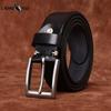 Belt Men's Light Luxury Minimalist Retro Washed Thickened and Extra Thick First Layer Cowhide Stainless Steel All-Match Casual Belt Men