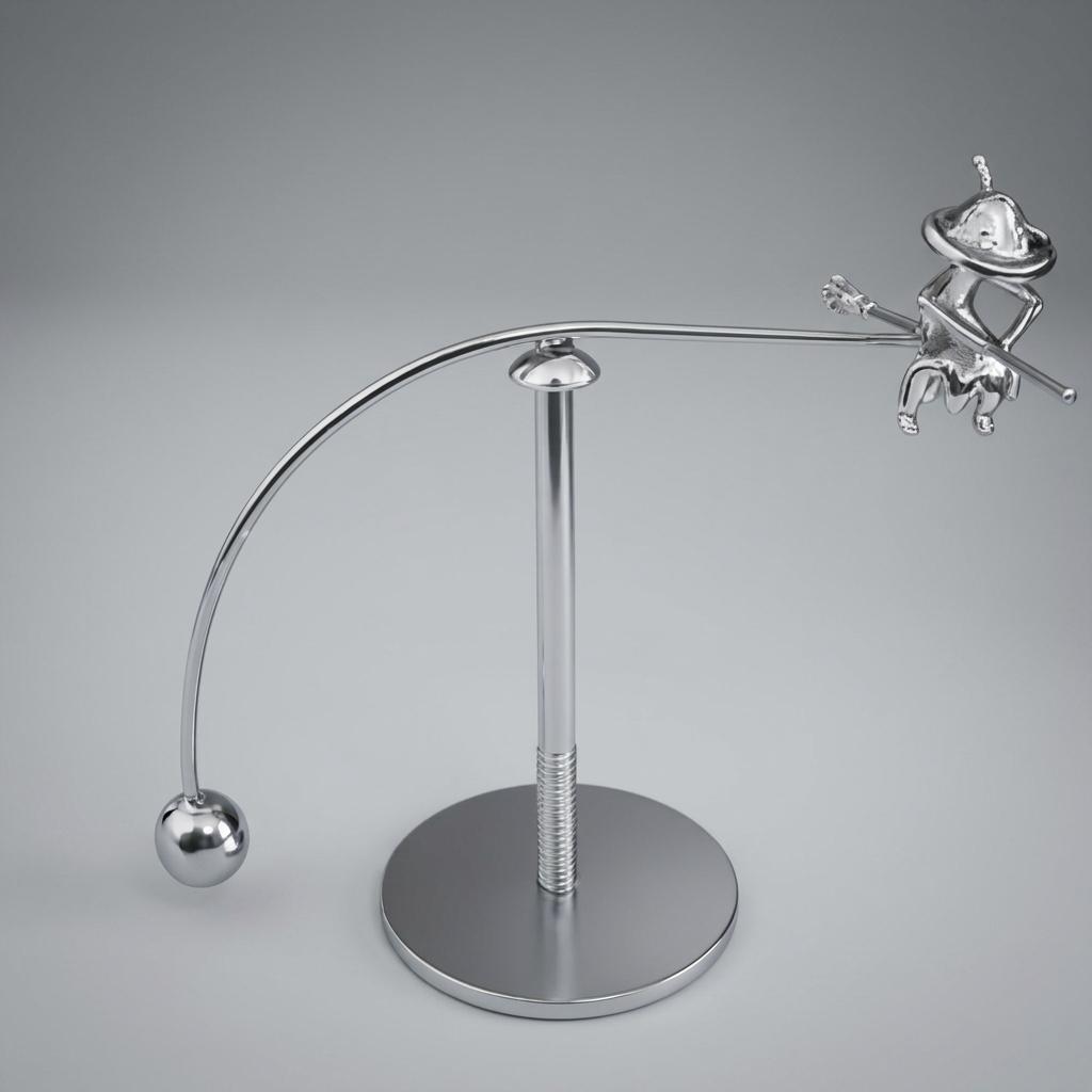Balancing Ball Tumbler Wizard Shaped Wobble Toy for Kids and Office Desk
