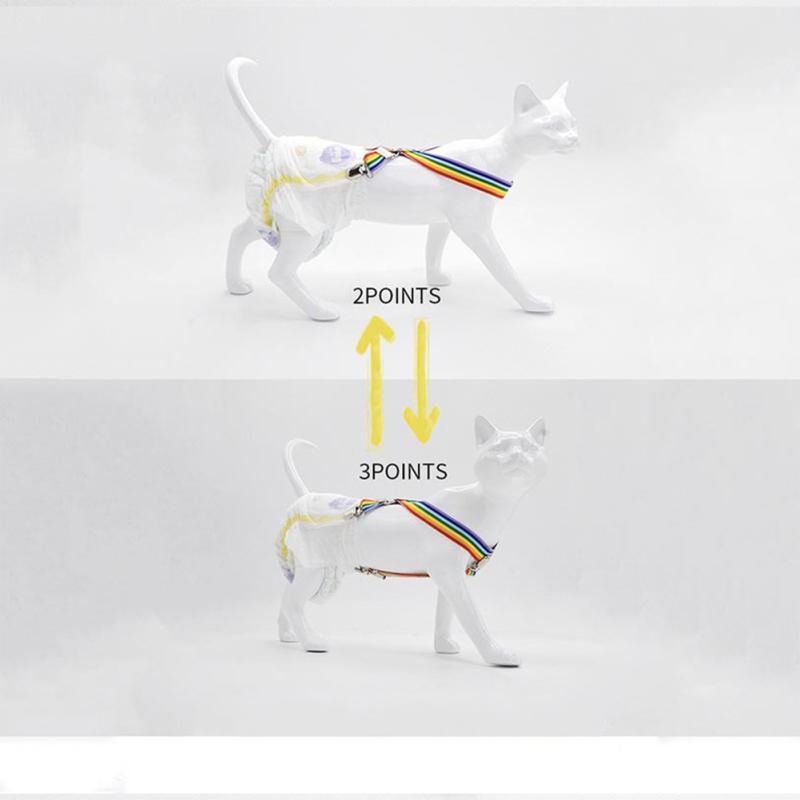 4 Sizes Pet Diapers Suspenders Lightweight Simple Convenient Physiological Pants Fixed Strap
