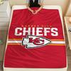 Kansas City Chiefs Print Flannel Blanket, High quality Comfortable for All Seasons, Home Decor, Warmth and Comfort, Perfect for Christmas Gifts