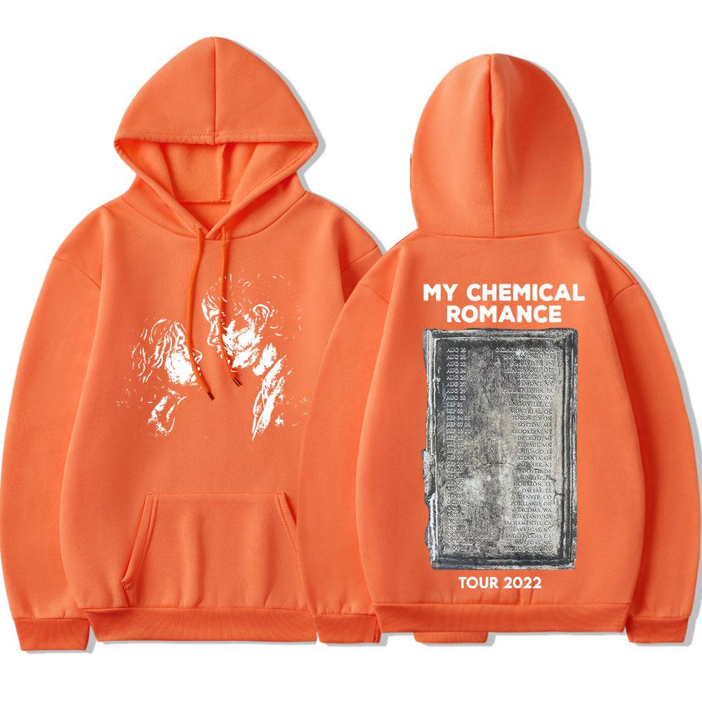 Винтажная рок-группа My Chemical Romance 2022 Tour, толстовка унисекс, женская толстовка с длинными рукавами в стиле панк, готическом стиле, уличная одежда в стиле хип-хоп большого размера