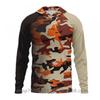 Mens Ice Silk Long Sleeve Fishing Shirt With Integrated Camo Face Cover Hood UPF50 Sun Protection Lightweight Quick Dry