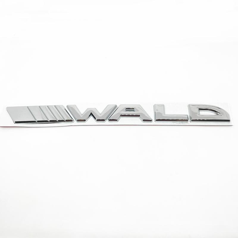 Car styling 3D metal WALD Black Bison Emblem Badge Decals Fender Rear Trunk Side Car Sticker for Mercedes-Benz E S