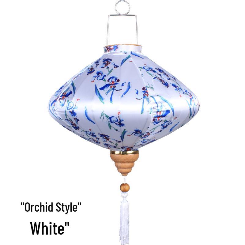 Антикварный узор Водонепроницаемый китайский фонарик для украшения открытого балкона