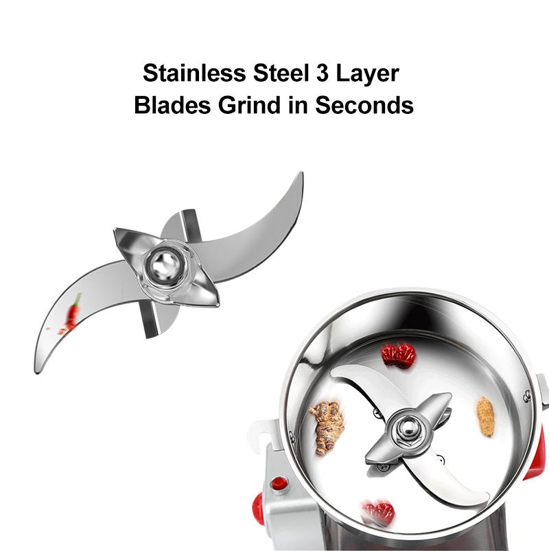 BioloMix 800g 700g Grains Spices Hebals Cereals Coffee Dry Food Grinder Mill Grinding Machine Gristmill Flour Powder Crusher