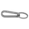 Outdoor Titanium Alloy Keychain Hook Mini Keychain Clip and Key Rings for MountaineeringGray