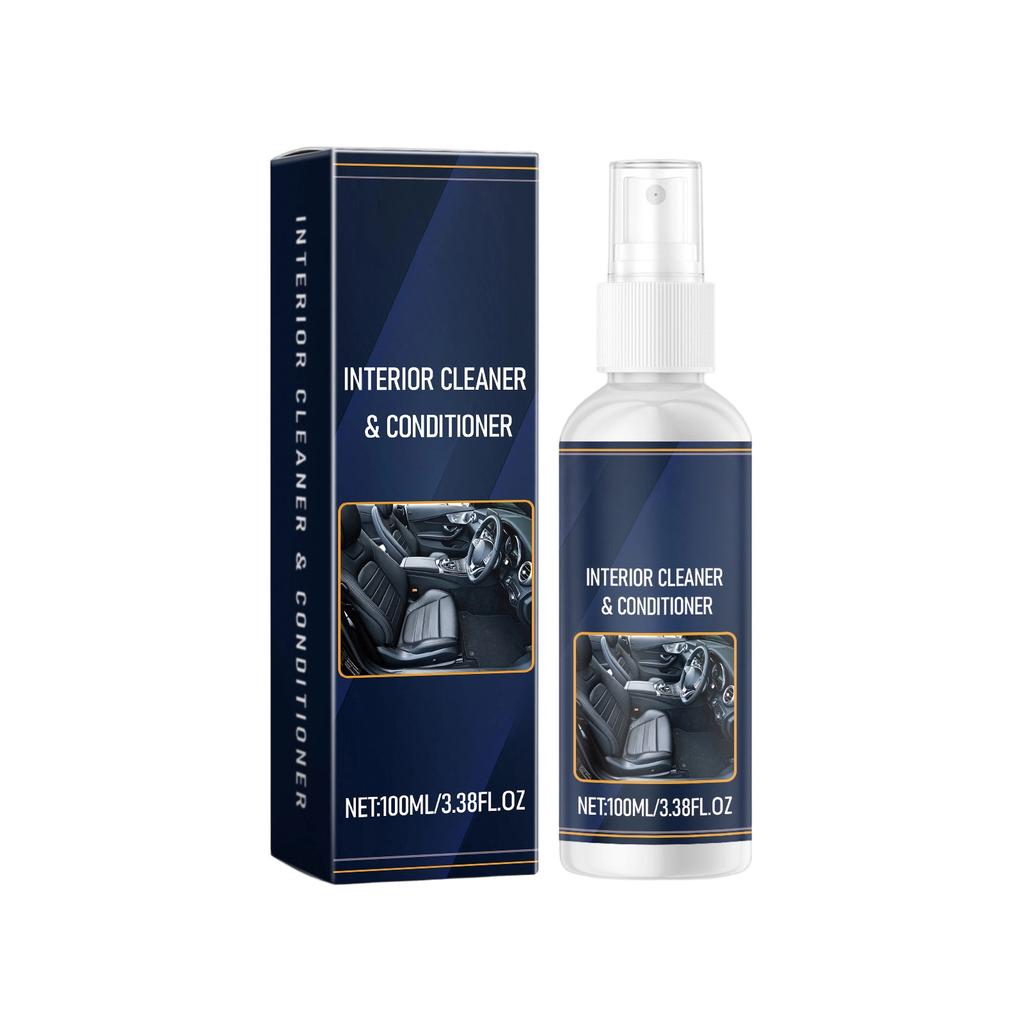 Очиститель салона автомобиля, обивка сидений, приборные панели, удобная пена-очиститель для удаления пятен в автомобиле, 100 мл