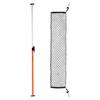 Cargo Bar, Ratcheting Cargo Bar Adjustable from 1016mm to 1854mm, Heavy-duty Steel Cargos Stabilizer with Storage Net & Non-Slip Pads, Telescoping
