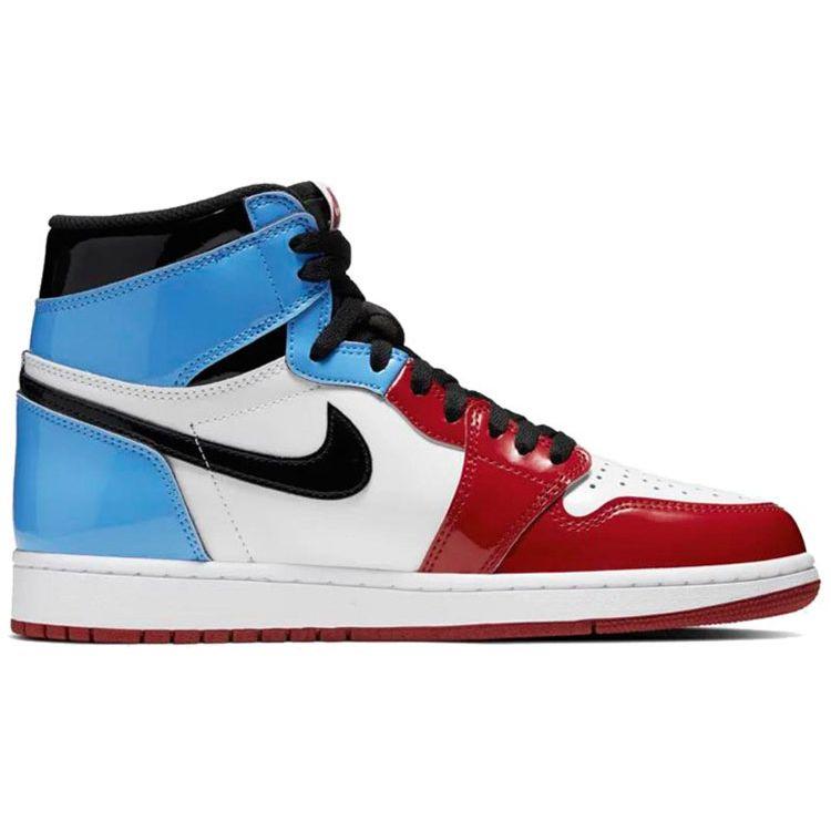 Кроссовки унисекс Air Jordan 1 Retro High OG Fearless Белый Университет-Синий-Университет-Красный-Черный CK5666-100