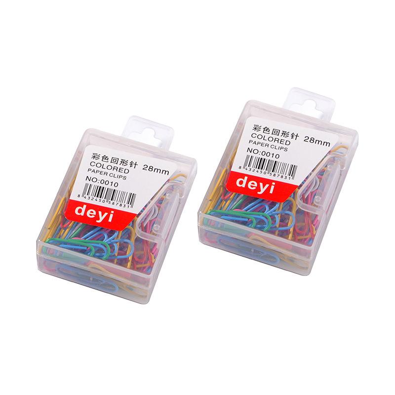 Heart-Shaped Plastic-Coated Metal Paper Clips, 28mm, Stationery Essentials