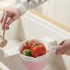Складной дорожный совок для воды, силиконовая ложка для купания, мытья волос, кухни, ванной комнаты, портативная ложка для фруктов, овощей
