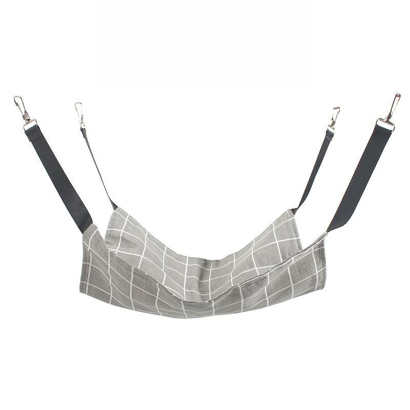Dual‑Use Hanging Cat Hammock Soft Fleece Adjustable Strap Pet Swing Bed For Cage Rest For Kittens And Small Pets