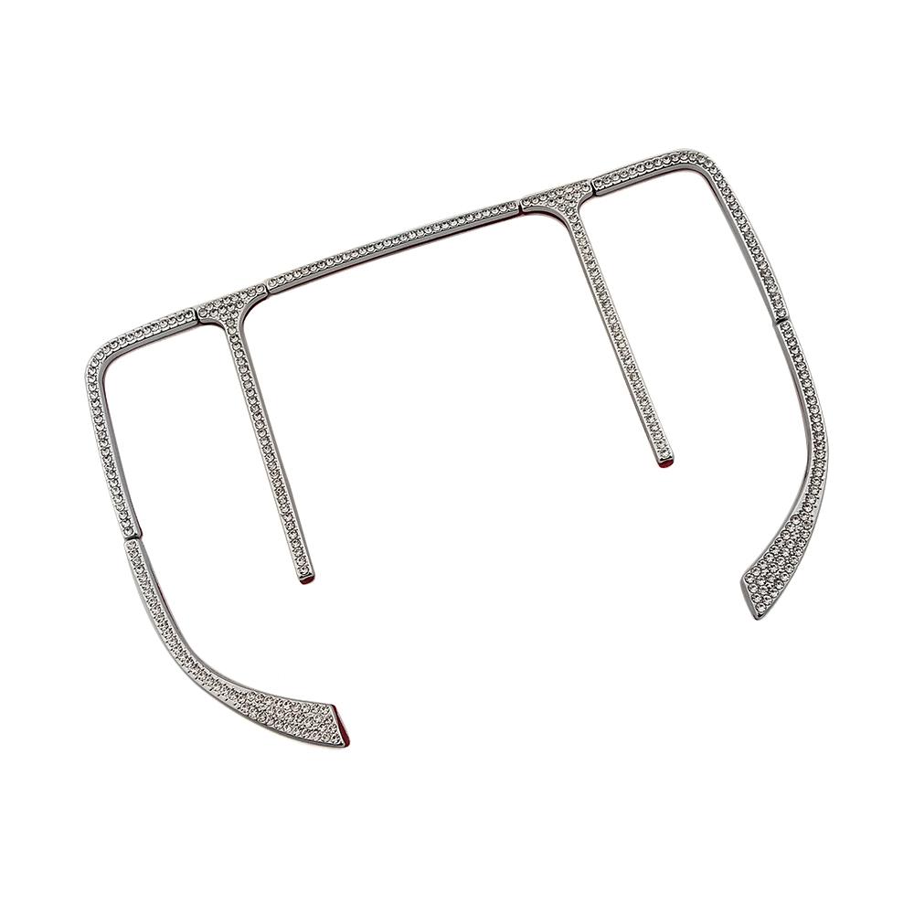 For Mercedes Benz E Class W213 2016- Central Console Mouse Adjust Button Switch Refit Artificial Crystal Diamond Decal