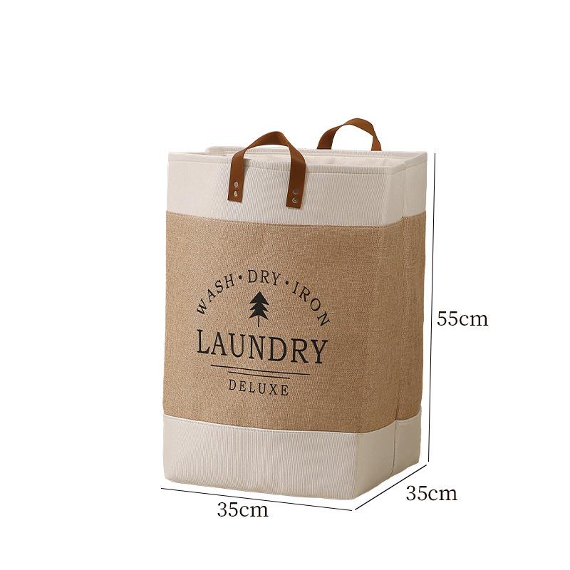 Large Capacity Laundry Basket Dirty Clothes Basket Fabric Laundry Basket Folding Storage Basket Household Storage Bag Portable