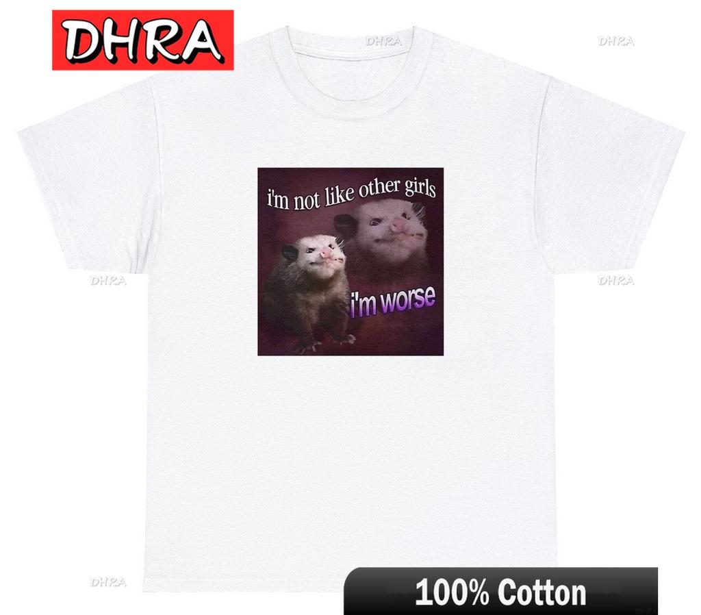 Im Not Like Other Girls Im Worse T Shirt Funny Racoon Dank Meme Humor Colorful Minimalist Classic Unique Streetwear Clothing