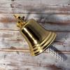 Традиционный настенный дверной колокольчик из латуни в виде морского звона, идеально подходящий для домашних баров и декора.
