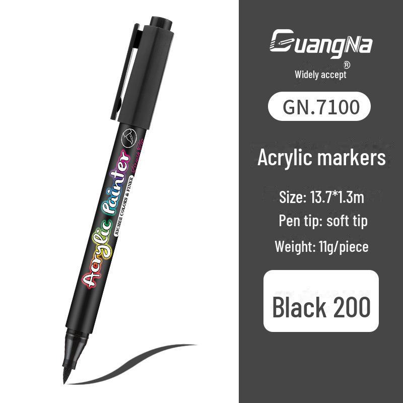 Acrylic Water-Based Paint Marker Pen for DIY, Graffiti, Body Painting - Soft Head Hand Account Painting Pen