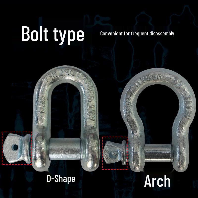 Chenghua Heavy Duty Galvanized D-Type Lifting Shackle Bow Bolt