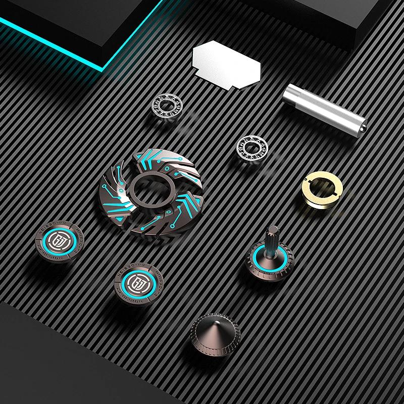 АДЪЮДИКАЦИЯ Непоседа Игрушки Гироскоп для кончиков пальцев Многофункциональный Светящийся Цельнометаллический Детский Антистресс Долговечный Вращающийся Ручной Спиннер ПЛАМЯ