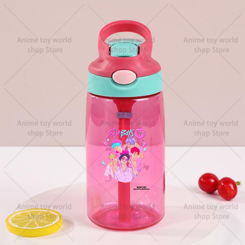 Kpop Demon Hunter Sports Water Bottle Leak Proof Colorful Cup Drinking for Outdoor Women Men Travel Portable Gym Fitness Jugs